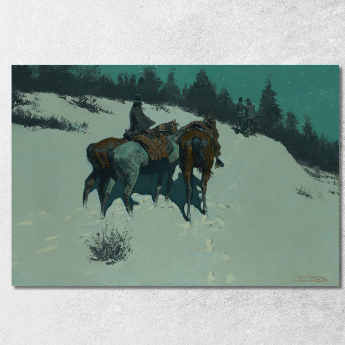 Una Ricognizione Frederic Remington frm4 quadro stampato su tela