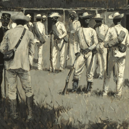 Scioglimento Dell'Esercito Di Gomez Frederic Remington frm12 quadro stampato su tela