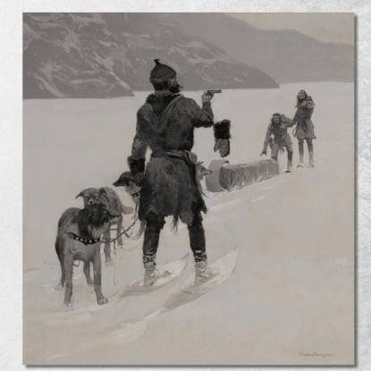 Mani Lontane Frederic Remington frm19 quadro stampato su tela