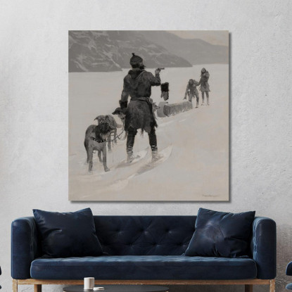 Mani Lontane Frederic Remington frm19 quadro stampato su tela