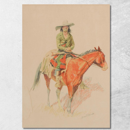 Vecchio Ramon Frederic Remington frm24 quadro stampato su tela