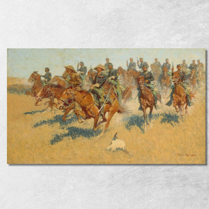 Nelle Pianure Meridionali Frederic Remington frm27 quadro stampato su tela