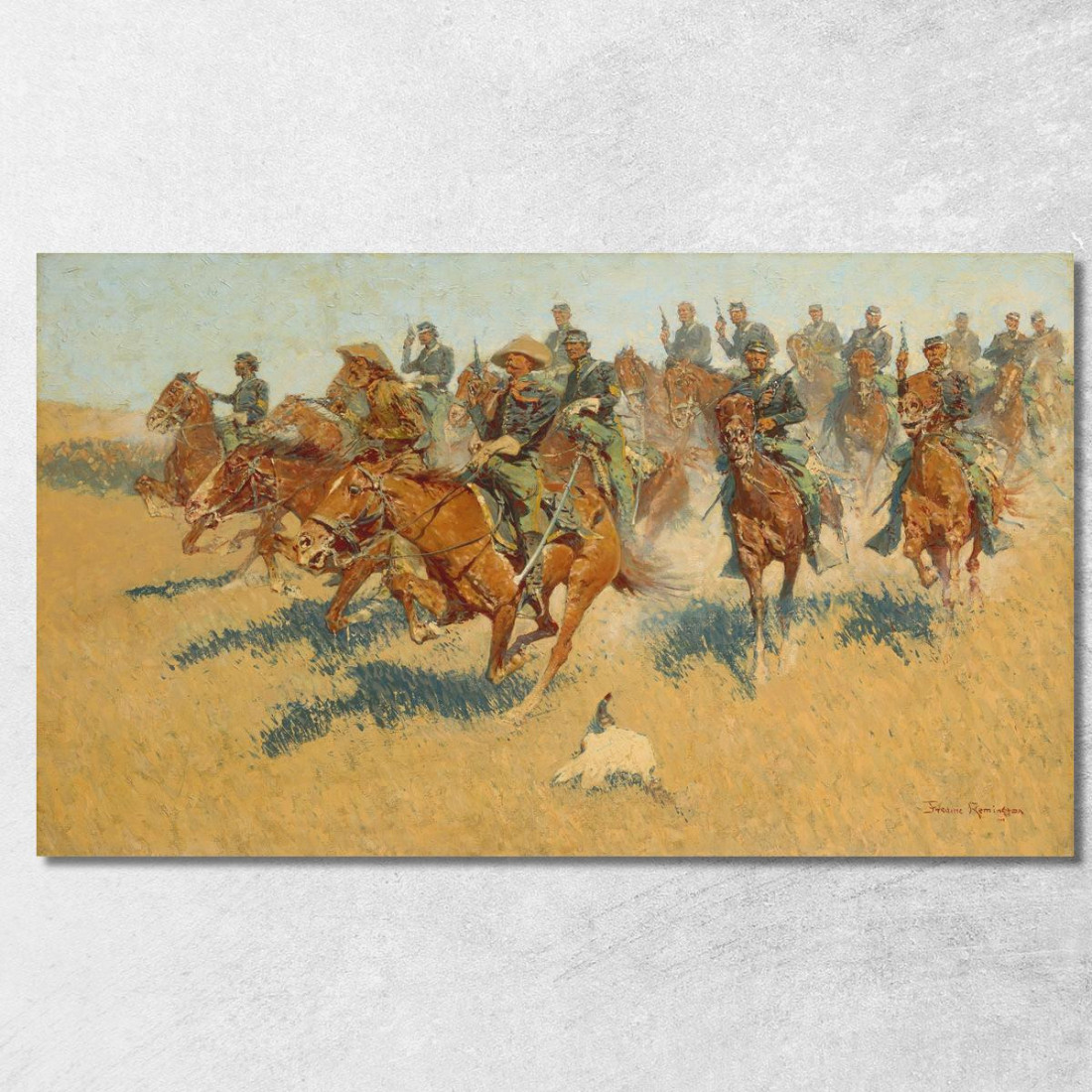 Nelle Pianure Meridionali Frederic Remington frm27 quadro stampato su tela