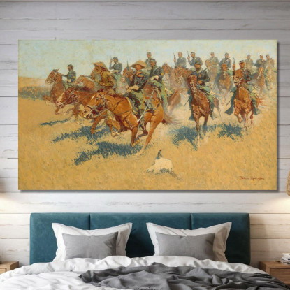 Nelle Pianure Meridionali Frederic Remington frm27 quadro stampato su tela