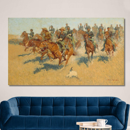 Nelle Pianure Meridionali Frederic Remington frm27 quadro stampato su tela