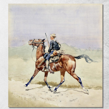 L'Avanguardia Frederic Remington frm36 quadro stampato su tela