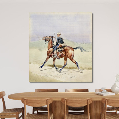 L'Avanguardia Frederic Remington frm36 quadro stampato su tela