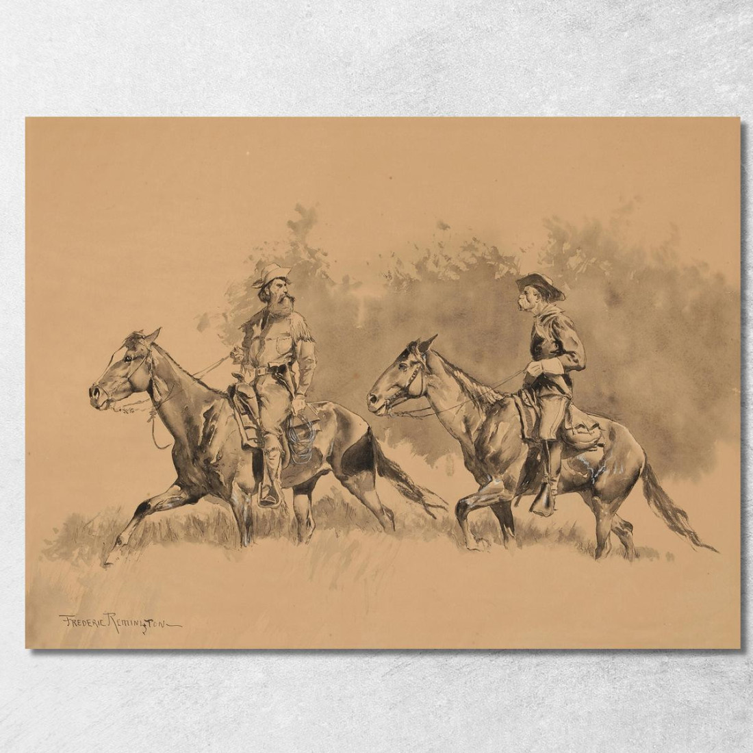 I Corrieri Frederic Remington frm41 quadro stampato su tela