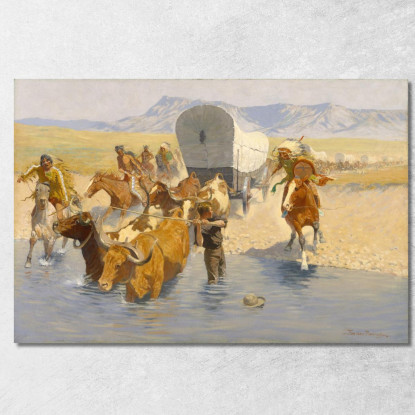 Gli Emigranti Frederic Remington frm44 quadro stampato su tela