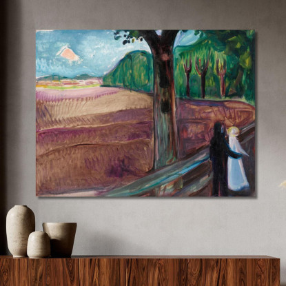 Notte D'Estate Notte D'Estate Edvard Munch em288 quadro stampato su tela