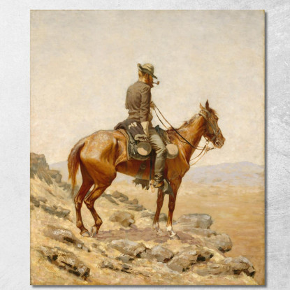 Il Belvedere Frederic Remington frm52 quadro stampato su tela