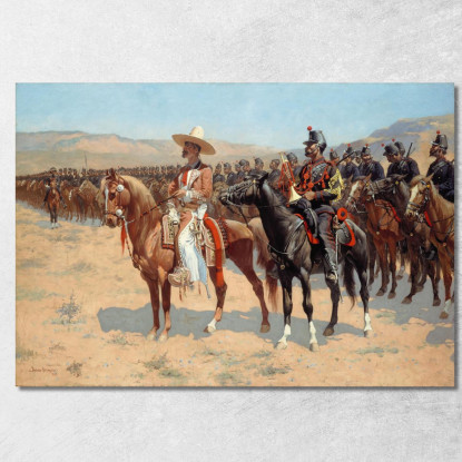 Il Maggiore Messicano Frederic Remington frm53 quadro stampato su tela