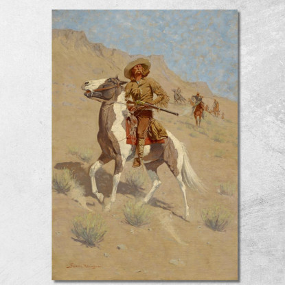 Lo Scout Frederic Remington frm59 quadro stampato su tela