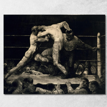 Un Cervo Da Sharkey George Wesley Bellows gwb3 quadro stampato su tela