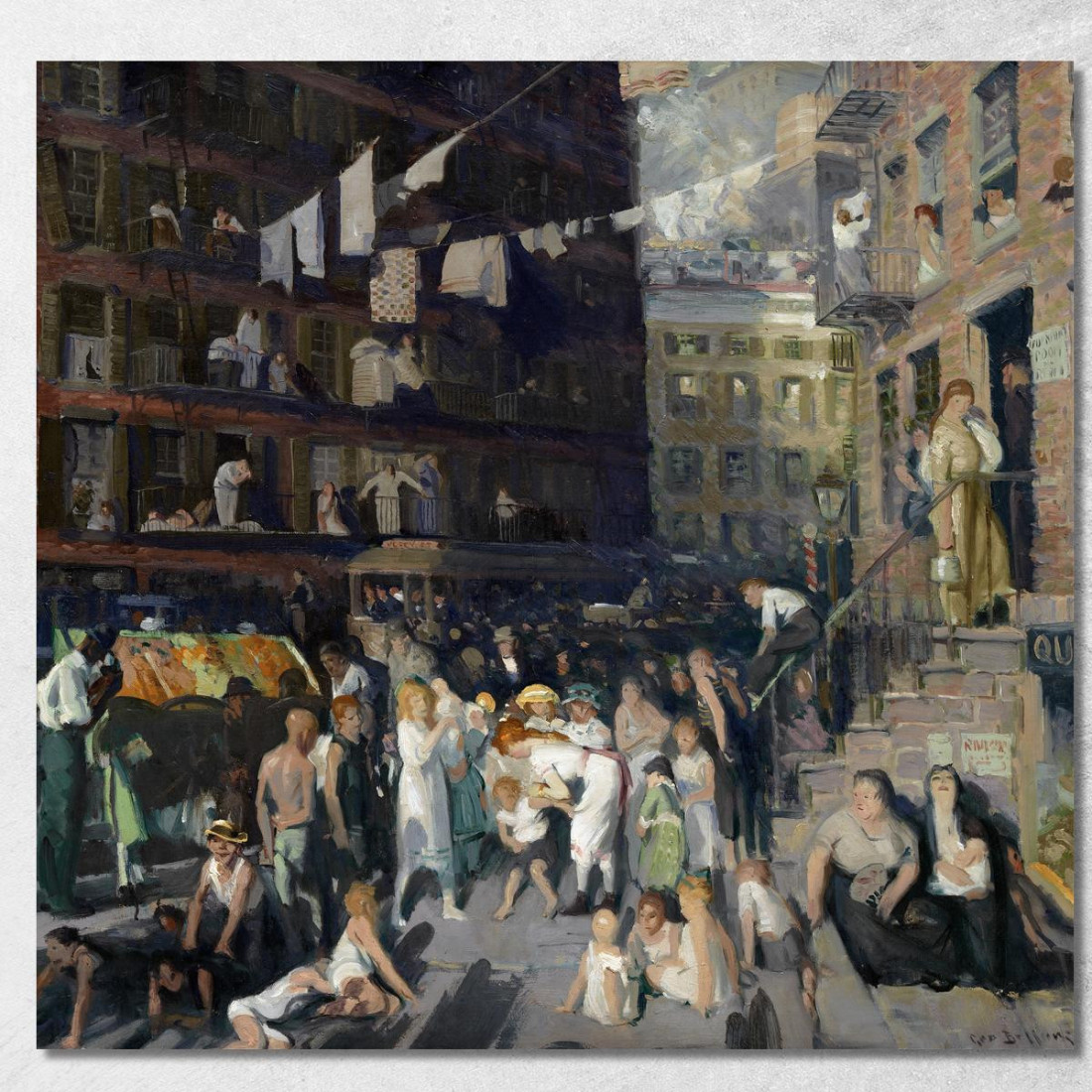 Abitanti Delle Scogliere George Wesley Bellows gwb9 quadro stampato su tela