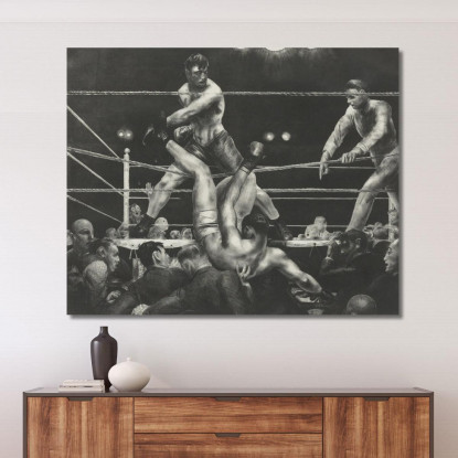 Dempsey E Firpo Mason 181 George Wesley Bellows gwb12 quadro stampato su tela