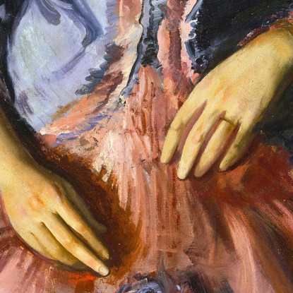 Emma In Un Vestito Viola George Wesley Bellows gwb15 quadro stampato su tela