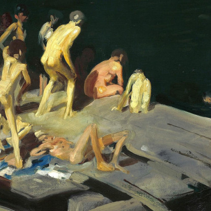 Quarantadue Bambini George Wesley Bellows gwb20 quadro stampato su tela