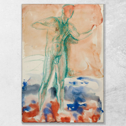 Atto Permanente 3 Edvard Munch em295 quadro stampato su tela