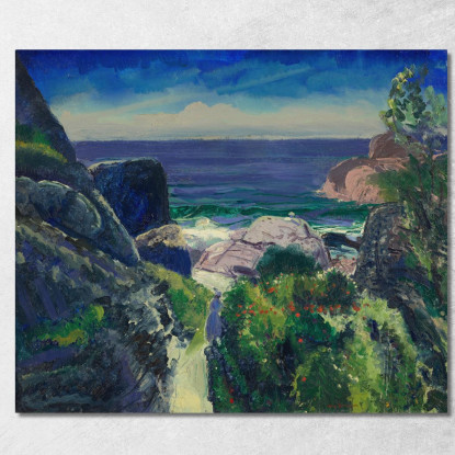 Punto Paradiso George Wesley Bellows gwb45 quadro stampato su tela