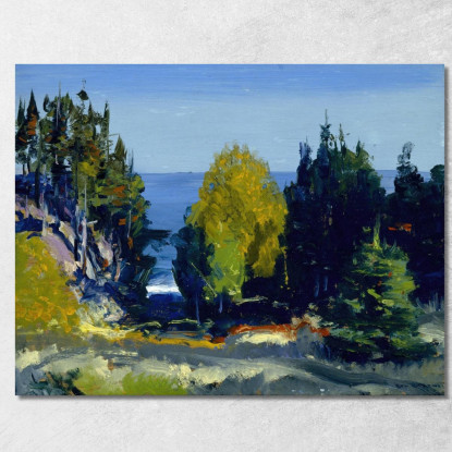 Il Boschetto Di Monhegan George Wesley Bellows gwb63 quadro stampato su tela