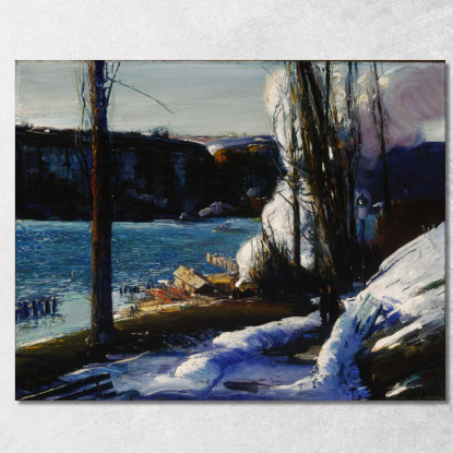 Le Palizzate George Wesley Bellows gwb69 quadro stampato su tela