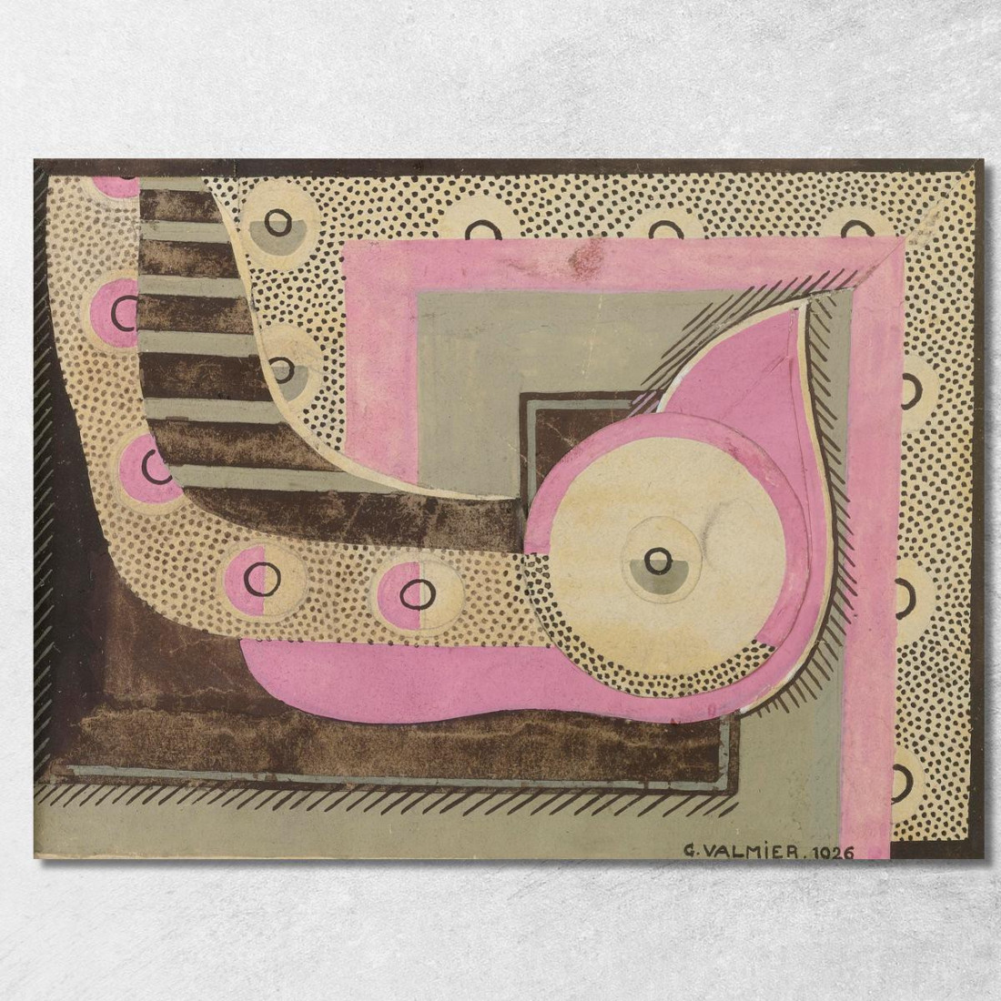 Studio Della Composizione Per Un Motivo Decorativo Georges Valmier gvl23 quadro stampato su tela
