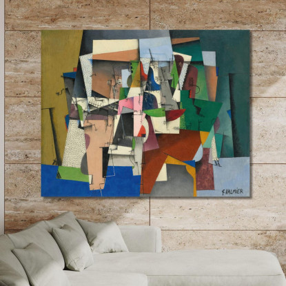 Le Piano Georges Valmier gvl45 quadro stampato su tela