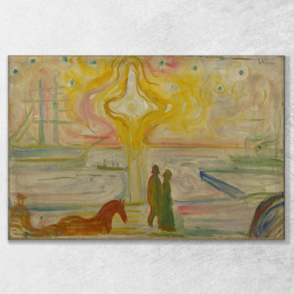 Alba Nel Porto Edvard Munch em306 quadro stampato su tela