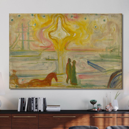 Alba Nel Porto Edvard Munch em306 quadro stampato su tela