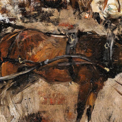 Carrozza A Cavalli Avenue Trudaine Parigi 14 Luglio 1880 Giovanni Boldini gbd12 quadro stampato su tela