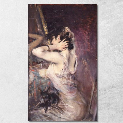 La Toilette Giovanni Boldini gbd33 quadro stampato su tela