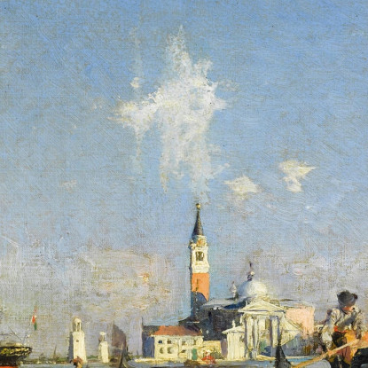 L' Isola Di San Giorgio A Venezia Giovanni Boldini gbd40 quadro stampato su tela