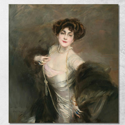 Ritratto Di Diaz Albertini Giovanni Boldini gbd56 quadro stampato su tela