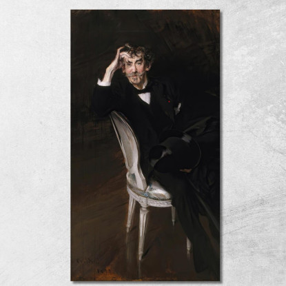 Ritratto Di James Mcneill Whistler Giovanni Boldini gbd61 quadro stampato su tela