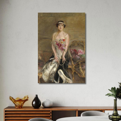 Ritratto Di Lady Michelham Giovanni Boldini gbd63 quadro stampato su tela