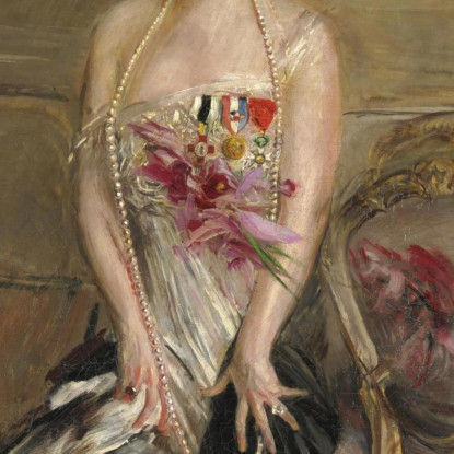 Ritratto Di Lady Michelham Giovanni Boldini gbd63 quadro stampato su tela