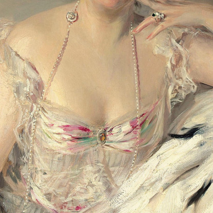 Ritratto Di Lady Nanne Schrader Nata Wiborg Giovanni Boldini gbd64 quadro stampato su tela