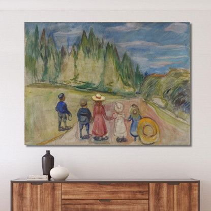 Il Bosco Delle Fiabe Edvard Munch em319 quadro stampato su tela