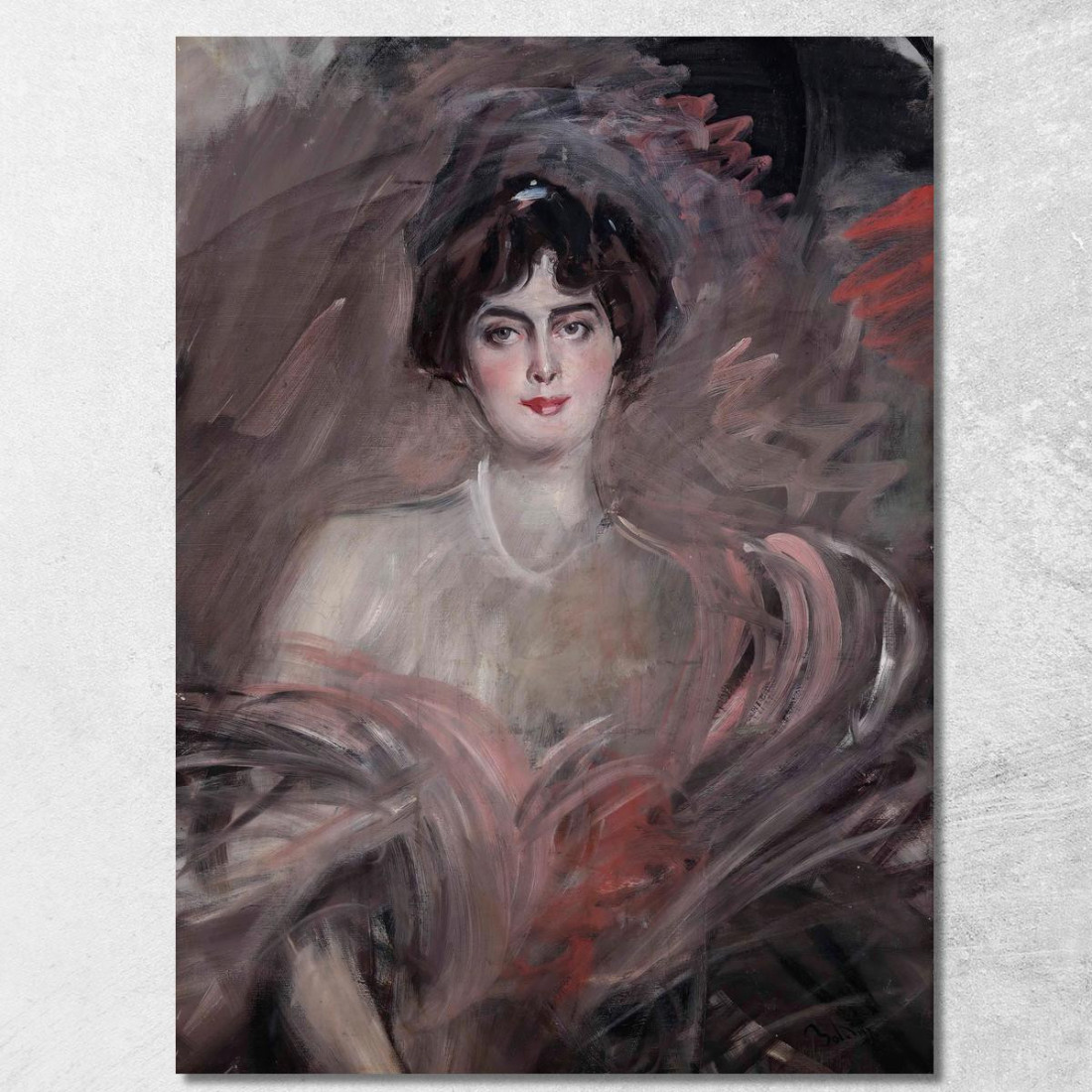 Ritratto Di Mademoiselle Emilienne Le Roy Giovanni Boldini gbd78 quadro stampato su tela