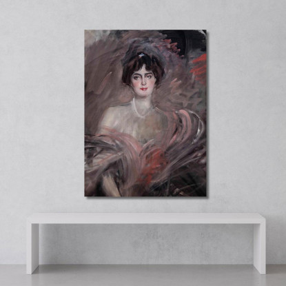Ritratto Di Mademoiselle Emilienne Le Roy Giovanni Boldini gbd78 quadro stampato su tela
