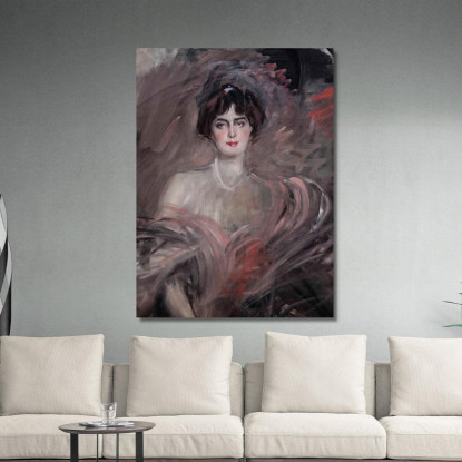 Ritratto Di Mademoiselle Emilienne Le Roy Giovanni Boldini gbd78 quadro stampato su tela
