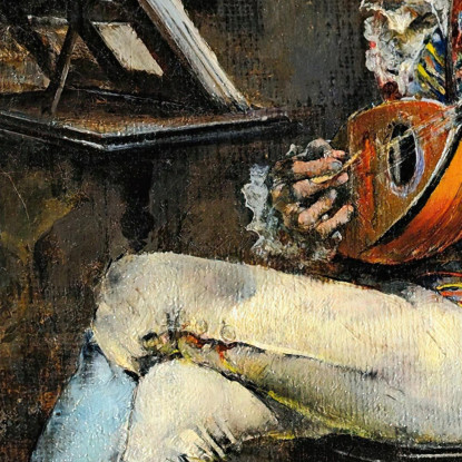Il Musicista Giovanni Boldini gbd87 quadro stampato su tela