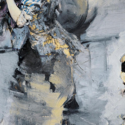 Lavandaia E Una Giovane Bruna Sulla Senna Parigi Giovanni Boldini gbd90 quadro stampato su tela