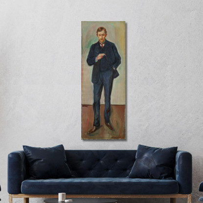 Il Francese Marcel Archinard Edvard Munch em323 quadro stampato su tela