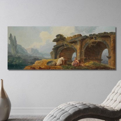 Archi In Rovina Hubert Robert hrb21 quadro stampato su tela
