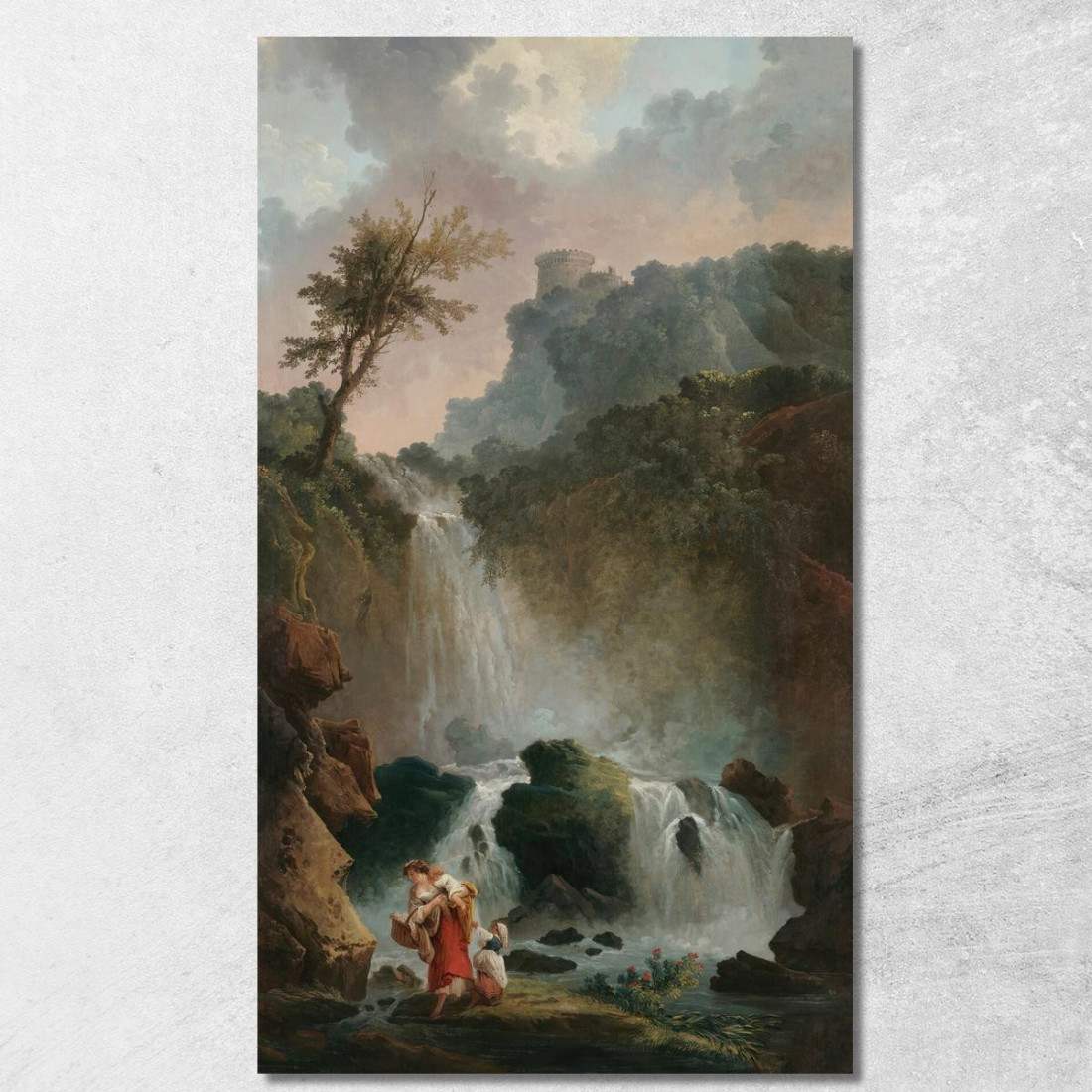 A Cascata Hubert Robert hrb47 quadro stampato su tela