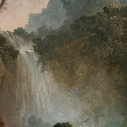 A Cascata Hubert Robert hrb47 quadro stampato su tela