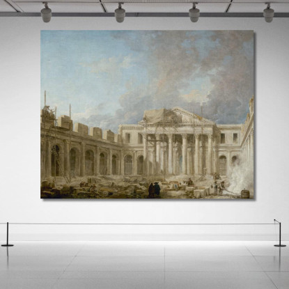 La Scuola Di Chirurgia In Costruzione Hubert Robert hrb72 quadro stampato su tela