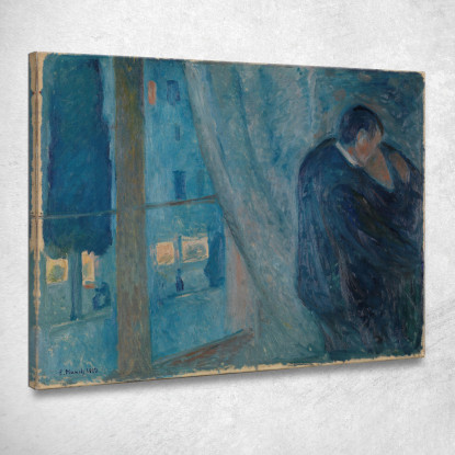 Il Bacio Edvard Munch em334 quadro stampato su tela